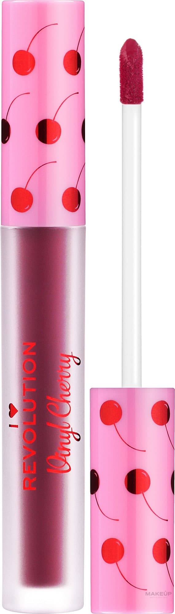 Makeup Revolution Vinyl Cherry Liquid Lipstick (Various Shades) - Wild Cherry - Thumbnail 5
