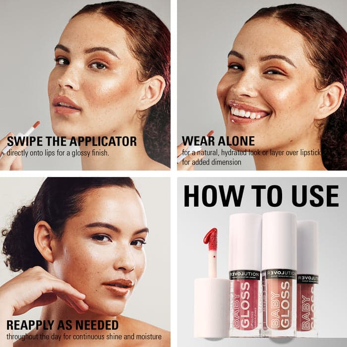 Revolution Relove Baby Gloss Highly Pigmented Lip Gloss Color Babe 2.2 Ml - Thumbnail 6