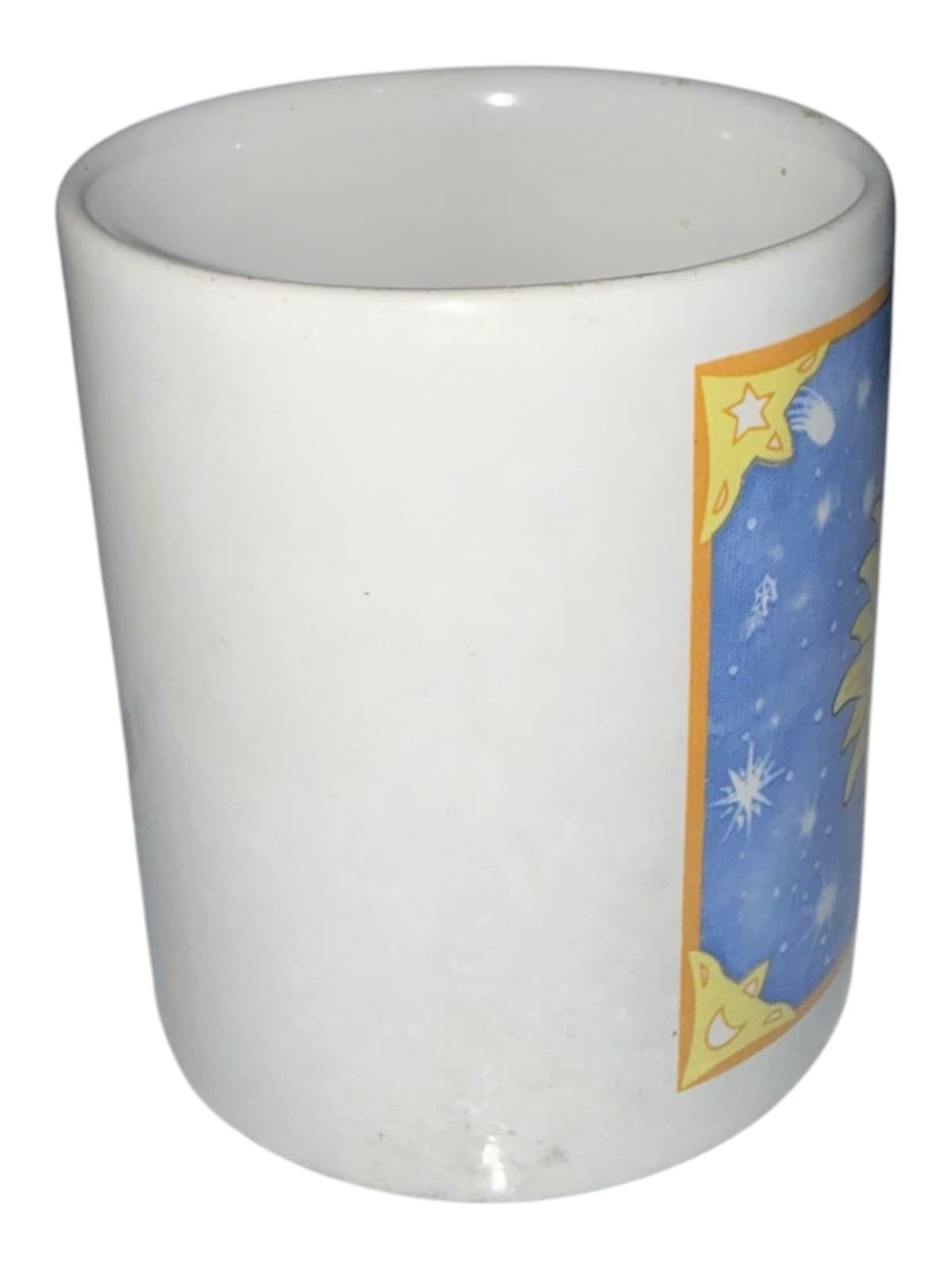 Vintage Celestial Sun Face Mug - Gold Star Moon Planet Galaxy Ceramic - Thumbnail 4