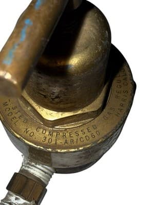 Harris 301-AR/CD60 Argon CO2 Welding Gas Regulator Flowmeter Gauge - Thumbnail 5