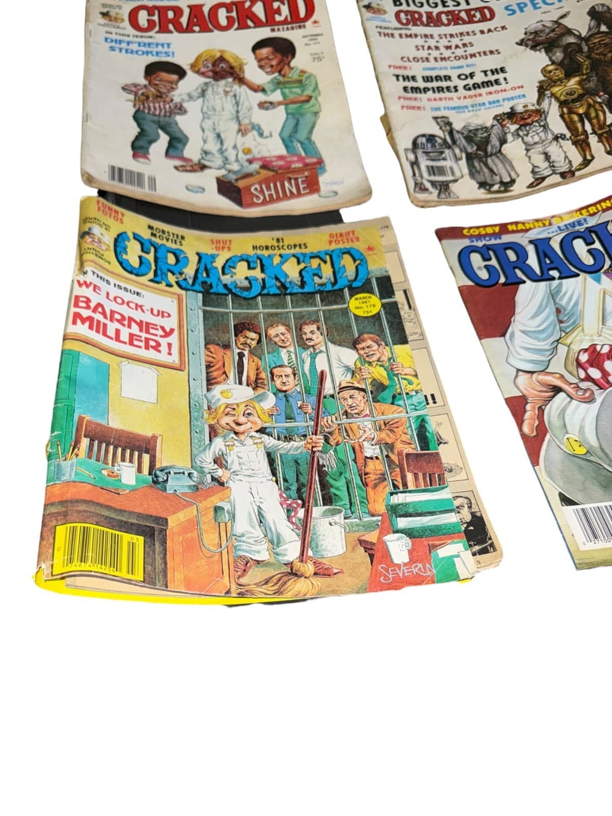 Lot of 4 Vintage CRACKED Magazine Sep 1980 #222 March 1981 #176 #171 - Thumbnail 4