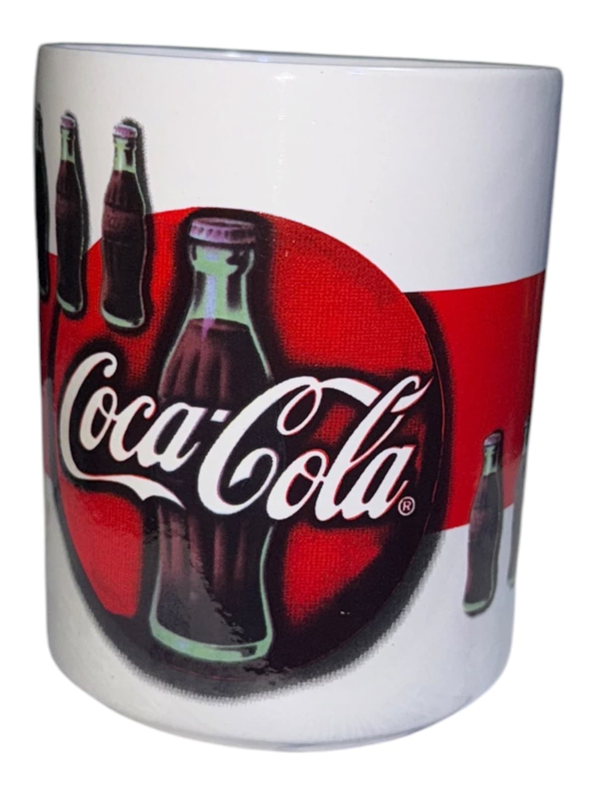 Vintage 1997 Gibson Coca-Cola Graphic Tea Coffee Mug White Ceramic - Thumbnail 4
