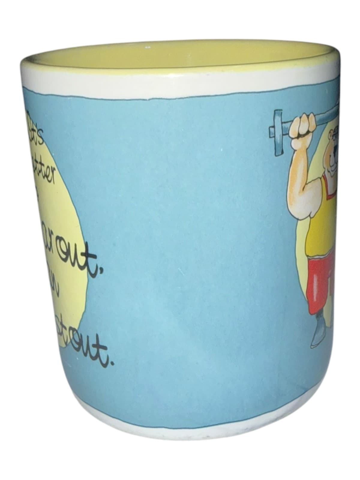 VTG 1988 Art Linkletter Enesco Coffee Mug - "Wear Out, Not Rust Out - Thumbnail 3