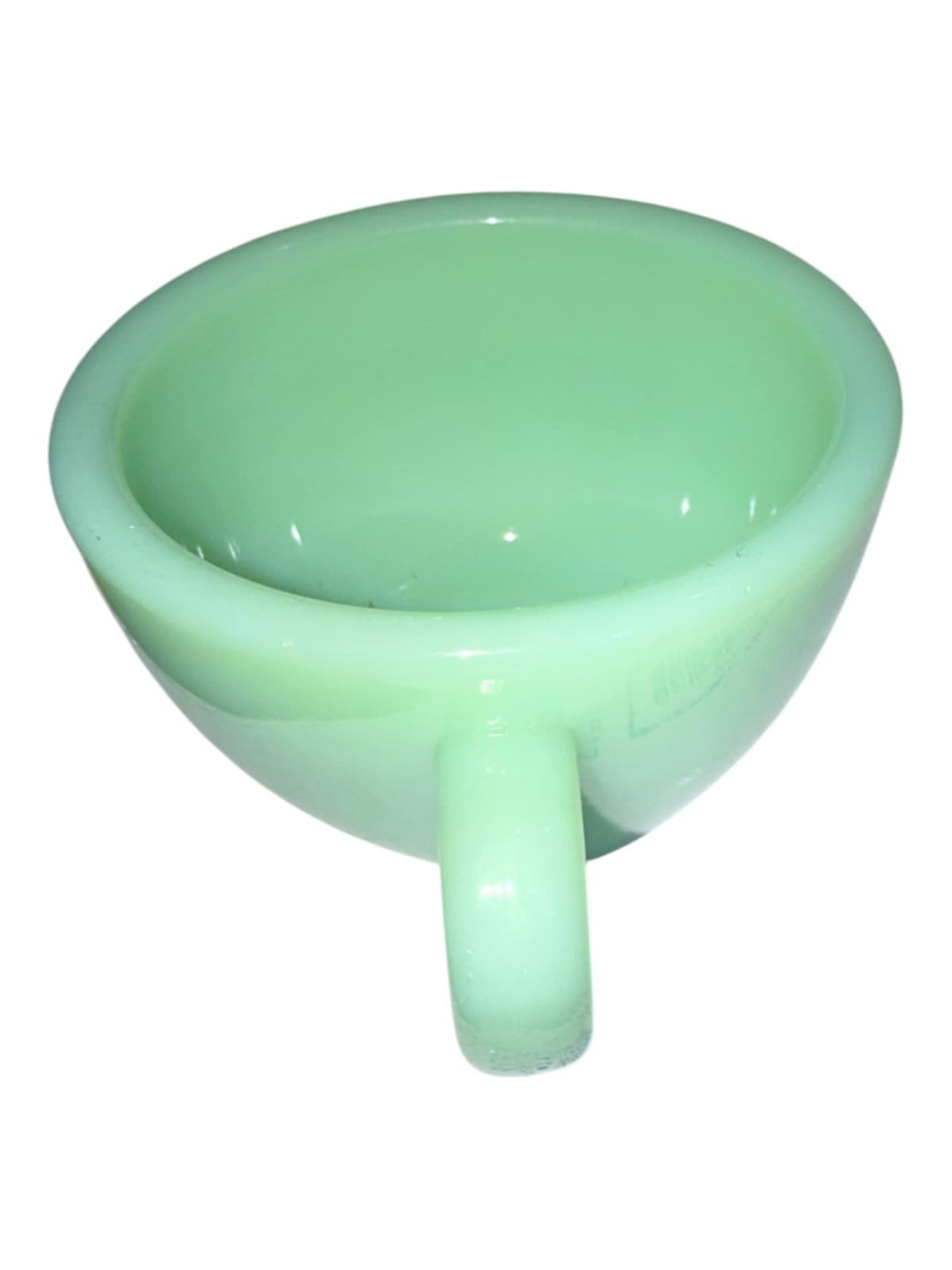 Vintage Fire-King Jadeite Tea Coffee Cup Mug Green Ceramic - Thumbnail 5