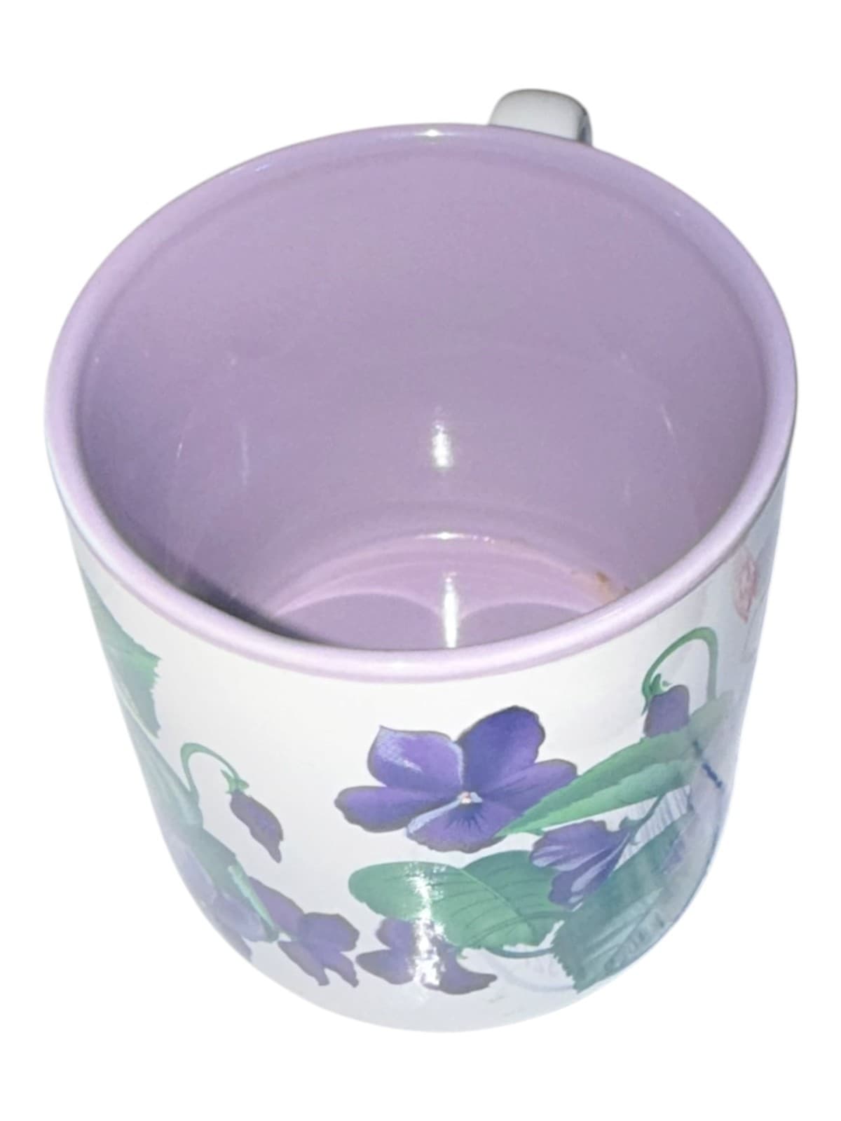 Vintage 1991 Flowers Inc Balloons Purple Floral Ceramic Coffee Tea Mug Cup - Thumbnail 6