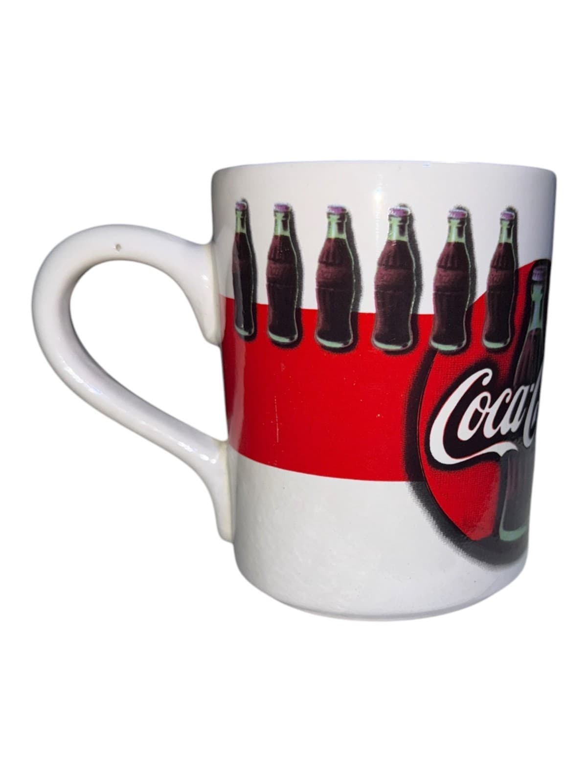 Vintage 1997 Gibson Coca-Cola Graphic Tea Coffee Mug White Ceramic - Thumbnail 3
