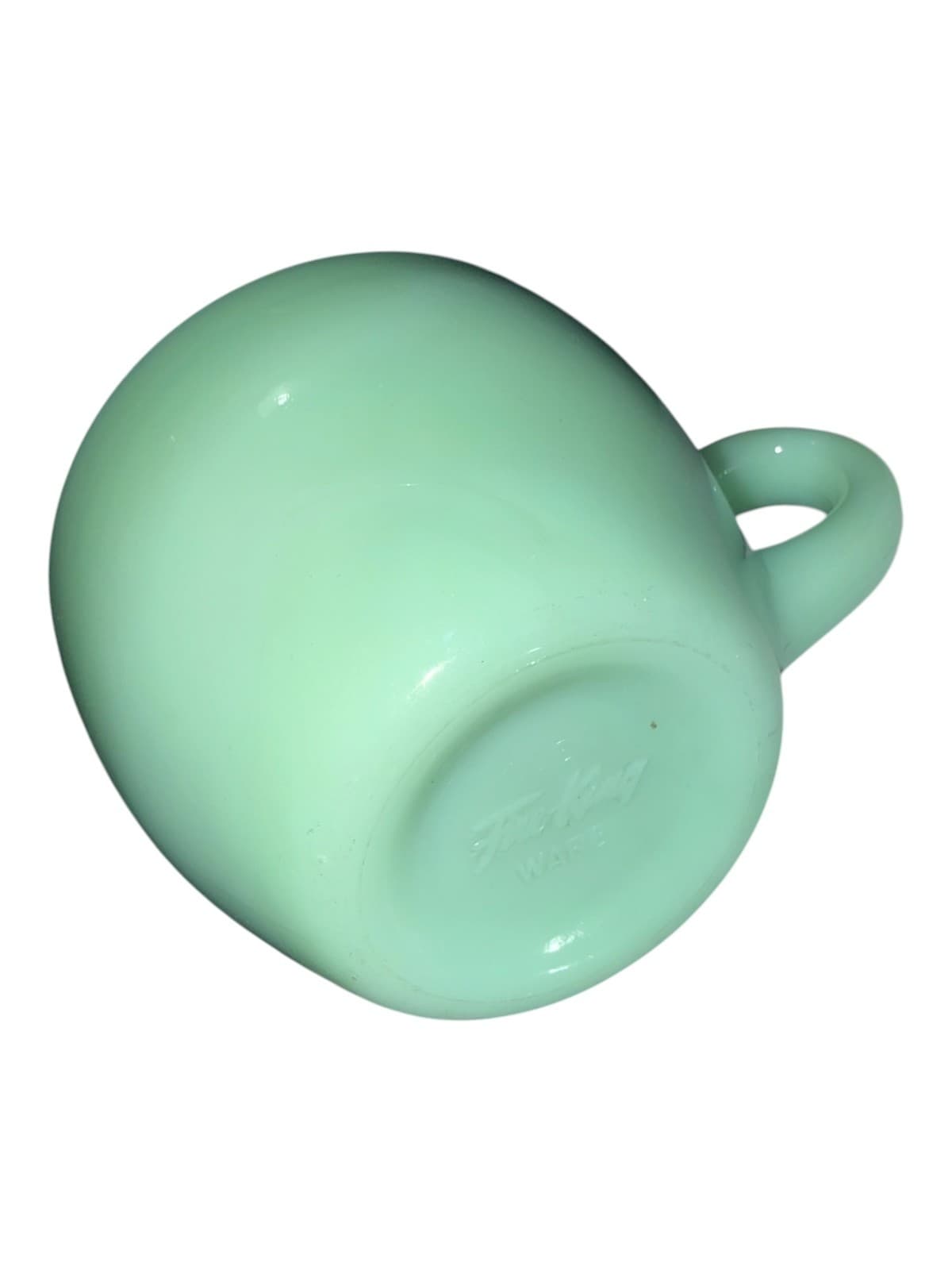 Vintage Fire-King Jadeite Tea Coffee Cup Mug Green Ceramic - Thumbnail 6