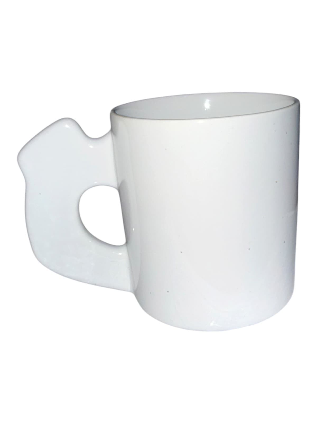 Vintage Orange Poppy Flowers and Green Hummingbird Ceramic Coffee Mug - Thumbnail 2