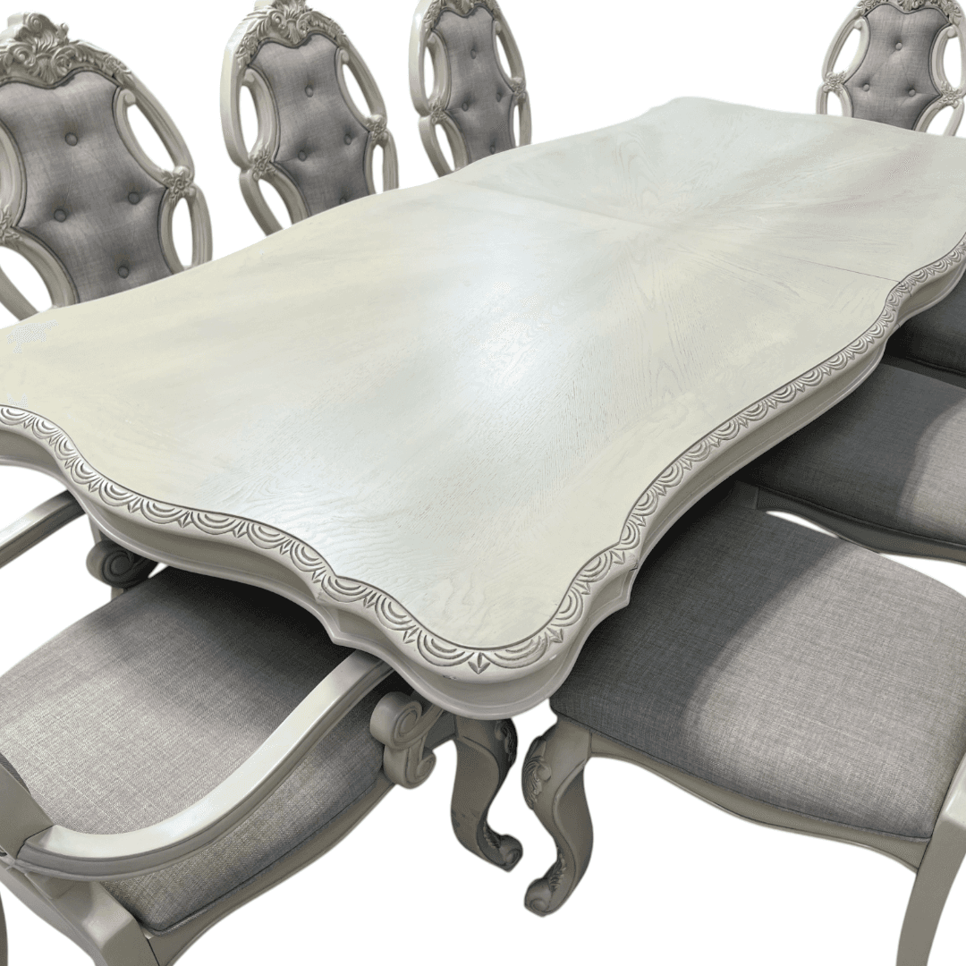 Rosdorf Park Elamin Extendable Double Pedestal Dining Set - Thumbnail 6