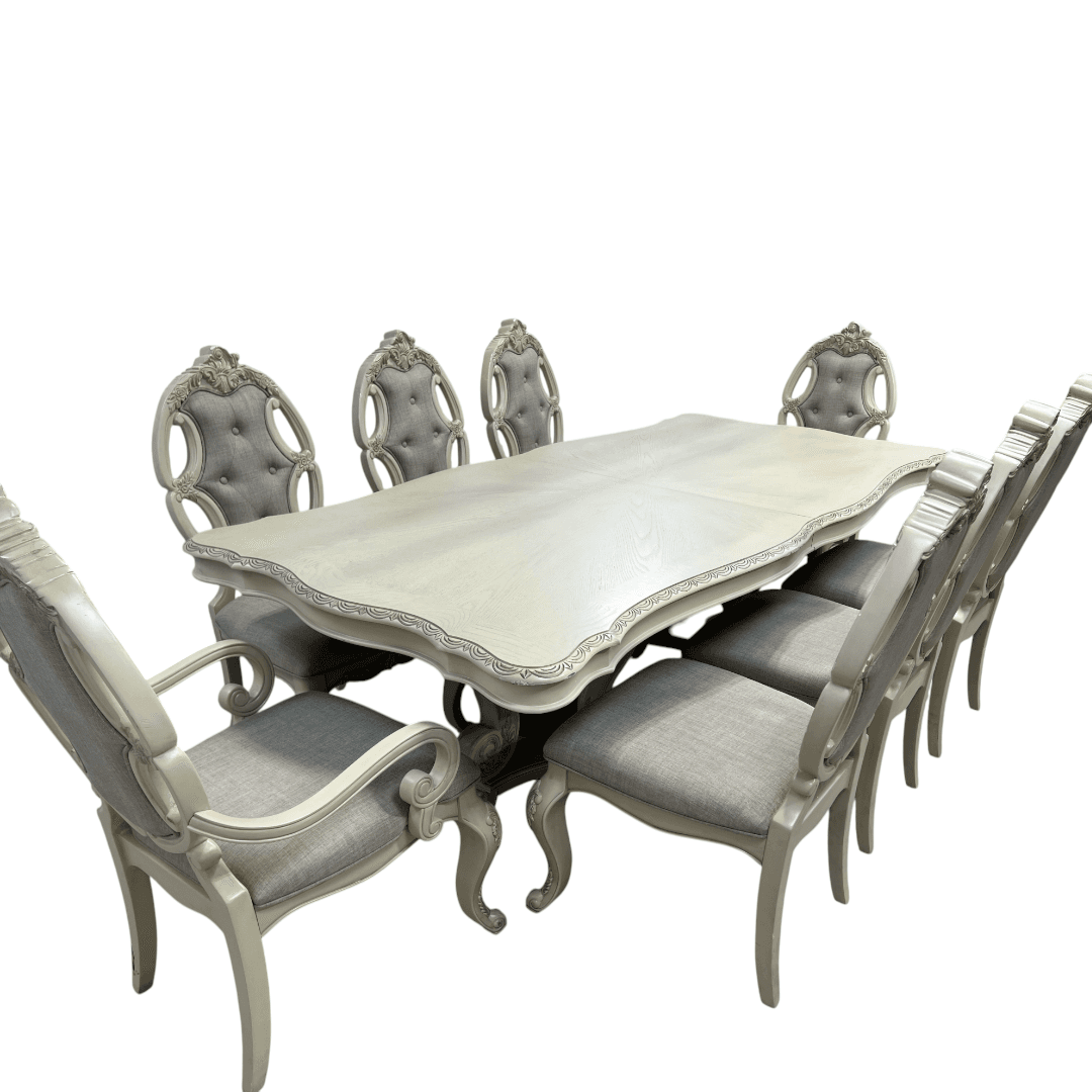 Rosdorf Park Elamin Extendable Double Pedestal Dining Set - Thumbnail 8