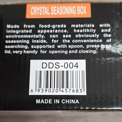 Clear Seasoning Box, 4 Pieces Seasoning Rack Spice Pots, Storage Container Condi - Thumbnail 4