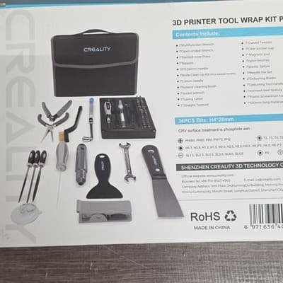 Creality 3D Printer Tool Wrap Kit Pro, 34PCS Bits, Universal Compatible - Thumbnail 3