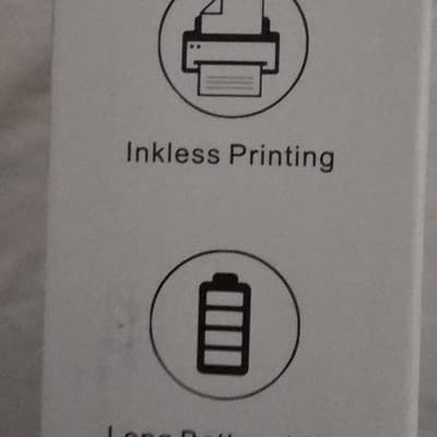 Portable Mini Thermal Printer Inkless Photo Website Printing Black & White - Thumbnail 2