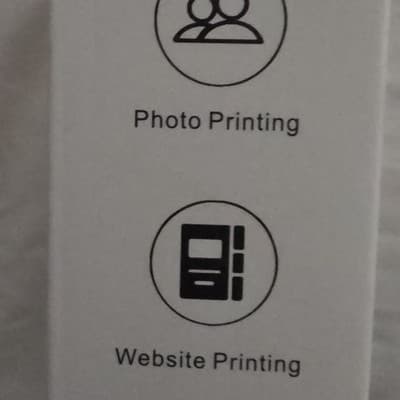 Portable Mini Thermal Printer Inkless Photo Website Printing Black & White - Thumbnail 3