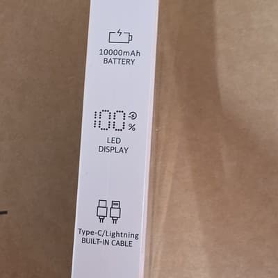 QECVEC Q11 Power Bank 10000mAh 22.5W Cool Black Type-C/Lightning LED - Thumbnail 3