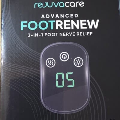 RejuvaCare Advanced Foot Renew 3-in-1 Heated Foot Massage Machine Gray LCD Panel - Thumbnail 2