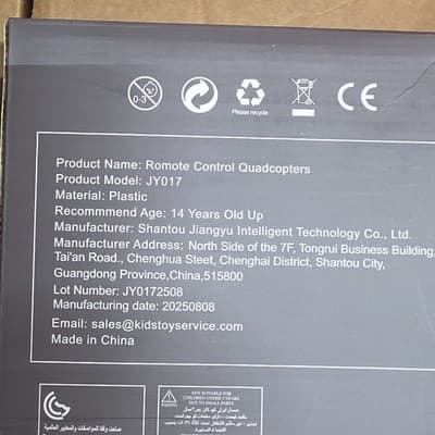 Shantou Jiangyu Foldable Remote Control Quadcopter Drone JY017 Black - Thumbnail 2