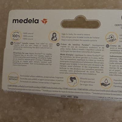 Medela Purelan Lanolin Cream 37g 1.3oz for Sore Nipples and Dry Skin - Thumbnail 2
