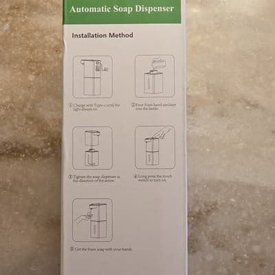Automatic Touchless Soap Dispenser P7/P7S White Plastic Rapid Sensing - Thumbnail 2