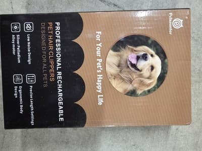 Petsaunter Rechargeable Pet Hair Clippers Low Noise Alloy Motor Ergonomic - Thumbnail 2