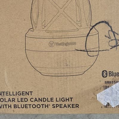 Westinghouse Intelligent Solar Bluetooth Speaker LED Lantern SR83SP Multicolor