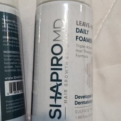 Shapiro MD Leave-In Daily Foamer Sulfate-Free 1.69 fl oz - Thumbnail 2