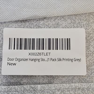 Door Organizer Hanging Storage Grey Silk Printing 1 Pack Hanging - Thumbnail 2