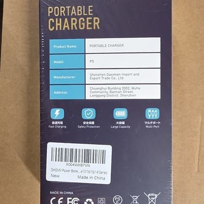 P5 Portable Charger Power Bank Fast Charging LED Display Multi-Port - Thumbnail 2