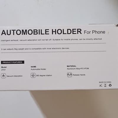 ZT07 Car Mount Dashboard Holder, Aluminum Alloy, 360° Rotation, Universal - Thumbnail 3