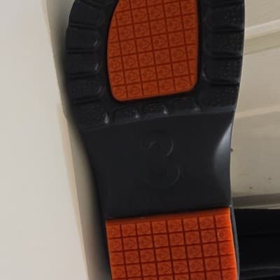 Black Slip On Slip Resistant Clog Shoes Men's US Size 4 Orange Sole Synthetic - Thumbnail 4