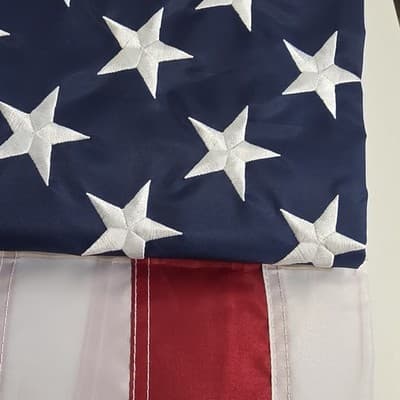 Heavy Duty Nylon Outdoor US Flag 3x5 ft American Banner Strong Durable Material - Thumbnail 3