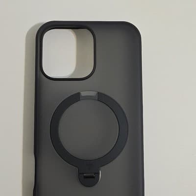 TORRAS Stand Case Matte Black for iPhone 16 Pro Max Kickstand C1NF25 X0049S8TVR - Thumbnail 4