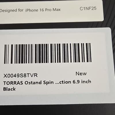 TORRAS Stand Case Matte Black for iPhone 16 Pro Max Kickstand C1NF25 X0049S8TVR - Thumbnail 3