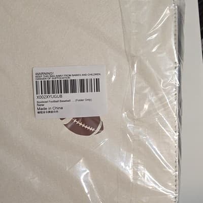 Boobowl Football Trading Card Binder Folder White X002XYUGUB for Football Cards - Thumbnail 3