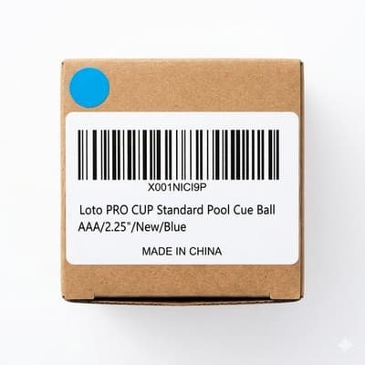 Loto PRO CUP Standard Pool Cue Ball AAA 2.25" Blue Dots MPN X001NICI9P - Thumbnail 2