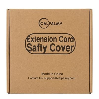 Calpalmy Extension Cord Safety Cover Hinged IP-Rated Case Cable Grip Area