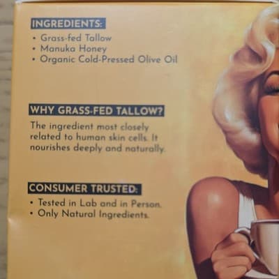 INSURMEDIC Whipped Tallow Honey Balm 3.2oz/108mL Moisturizer Anti-Aging - Thumbnail 2