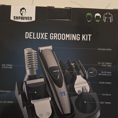SHPAVVER GK-1800 Black Waterproof All-In-One Trimmer for Hair Face Body Unisex - Thumbnail 2