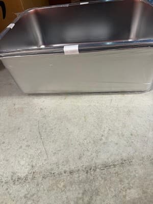 Qiuma Stainless Steel Open Cat Litter Box - Thumbnail 3