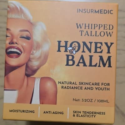 INSURMEDIC Whipped Tallow Honey Balm 3.2oz/108mL Moisturizer Anti-Aging