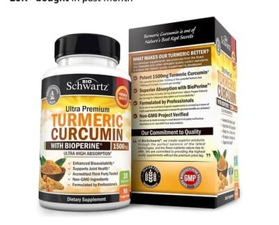Big Schwartz Ultra Premium Tumeric Curcumin - Thumbnail 5