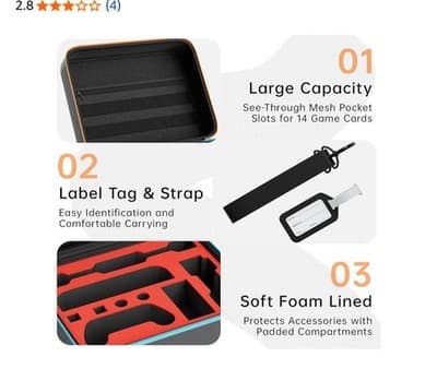 Orzly Case Compatible with Nintendo Switch 2 Protective Carry Case (2025 Model) - Thumbnail 3