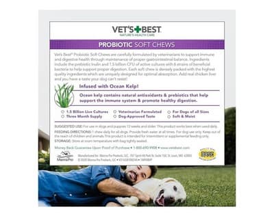 Vet's Best Probiotic Soft Chews Dog Supplement, 30 ct - Thumbnail 7