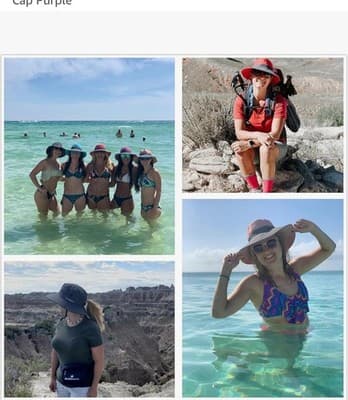 Womens Ponytail Sun Hat - Thumbnail 6