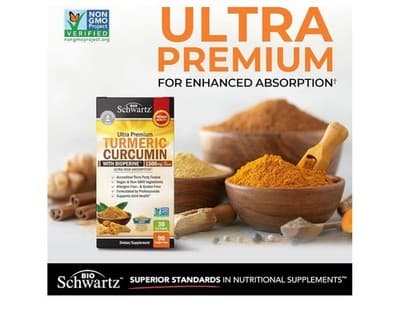 Big Schwartz Ultra Premium Tumeric Curcumin - Thumbnail 2