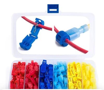 100PCS T-Tap Wire Connectors Kit Quick Splice Solderless Electrical Terminals 22