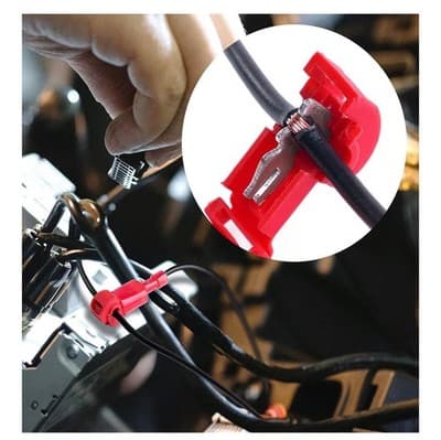 100PCS T-Tap Wire Connectors Kit Quick Splice Solderless Electrical Terminals 22 - Thumbnail 3