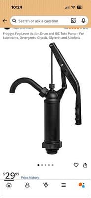 Lever Action Barrel Pump Transfer Fuel Diesel Hand PUMPS Oil 55 Gallon Drum Tank - Thumbnail 3