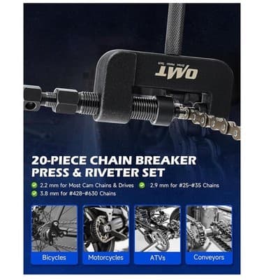 Orin Motor Tech Motorcycle Chain Rivet Tool - Thumbnail 2