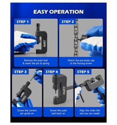 Orin Motor Tech Motorcycle Chain Rivet Tool - Thumbnail 7